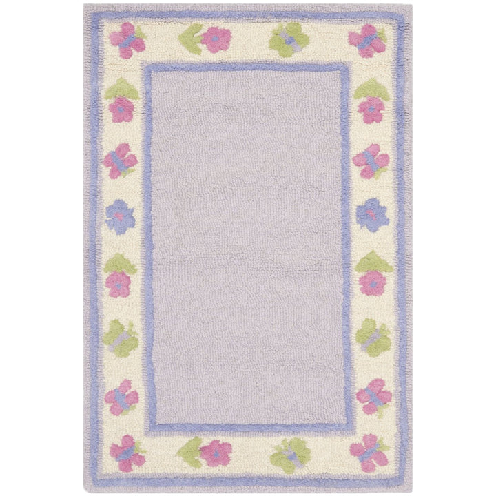 SAFAVIEH Kids SFK354A Handmade Lavender / Multi Rug Image 1