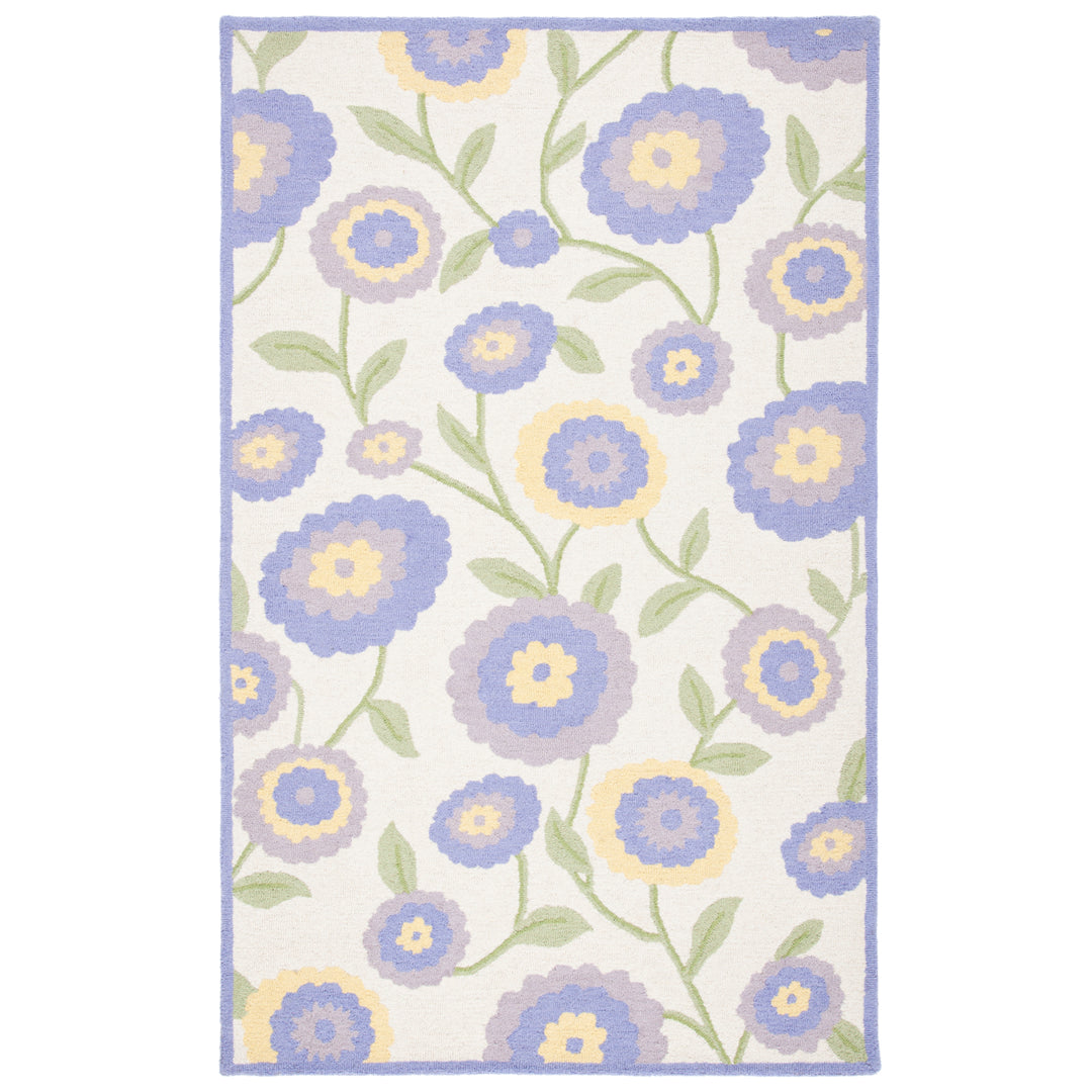 SAFAVIEH Kids SFK355V Handmade Lavender / Ivory Rug Image 5