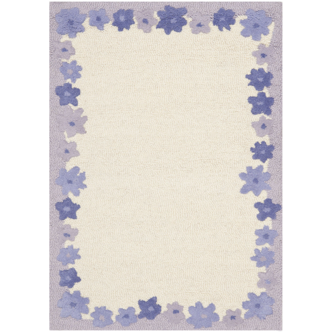 SAFAVIEH Kids SFK357A Handmade Ivory / Lavender Rug Image 8