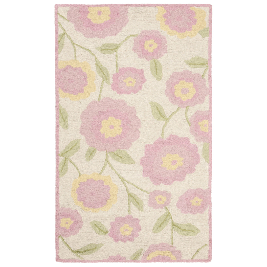 SAFAVIEH Kids Collection SFK355A Handmade Ivory/Pink Rug Image 9