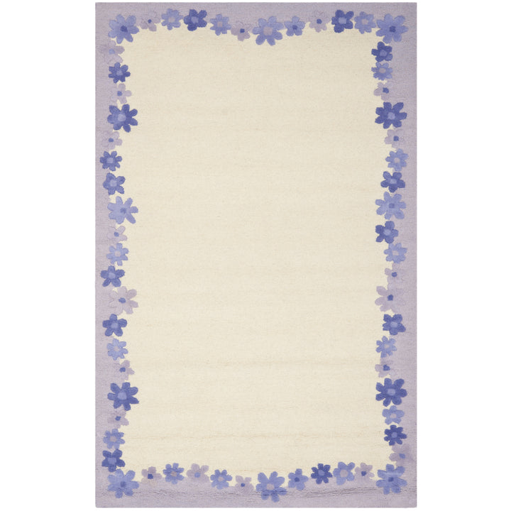 SAFAVIEH Kids SFK357A Handmade Ivory / Lavender Rug Image 10