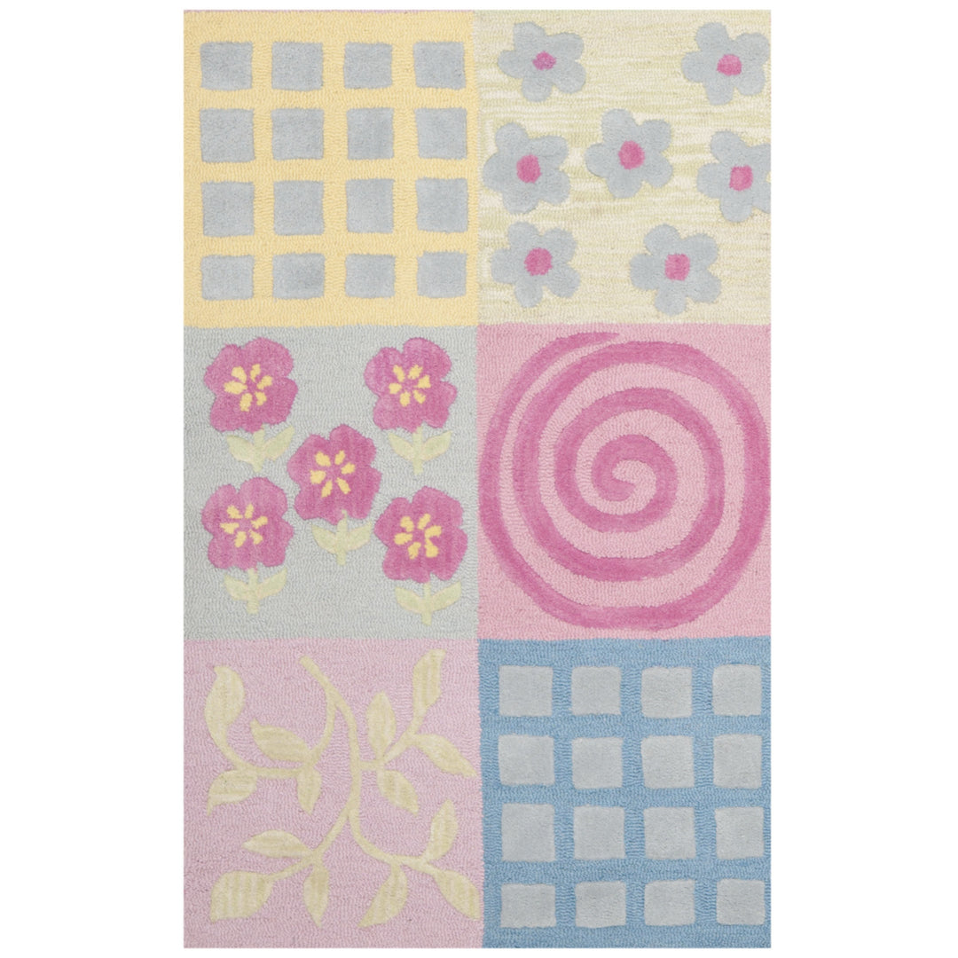 SAFAVIEH Kids Collection SFK356A Handmade Pink/Multi Rug Image 8