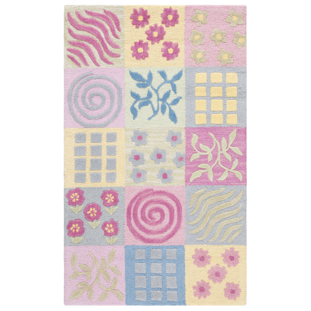 SAFAVIEH Kids Collection SFK356A Handmade Pink/Multi Rug Image 9