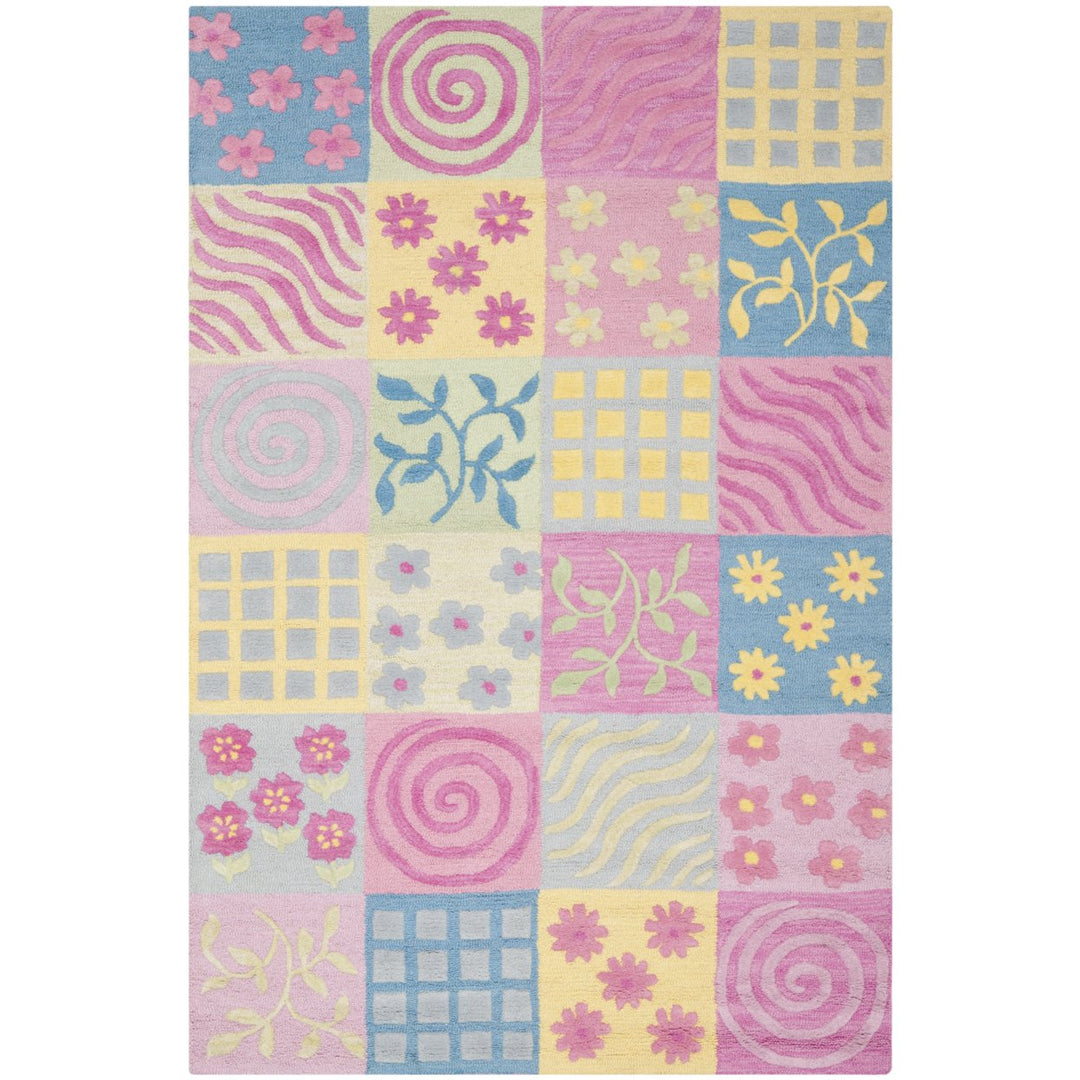 SAFAVIEH Kids Collection SFK356A Handmade Pink/Multi Rug Image 10