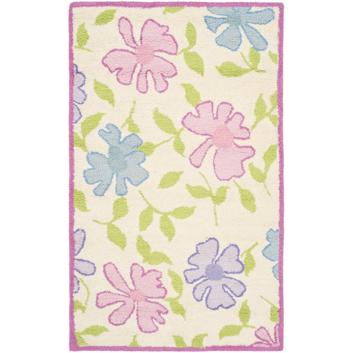 SAFAVIEH Kids Collection SFK376A Handmade Ivory/Pink Rug Image 7