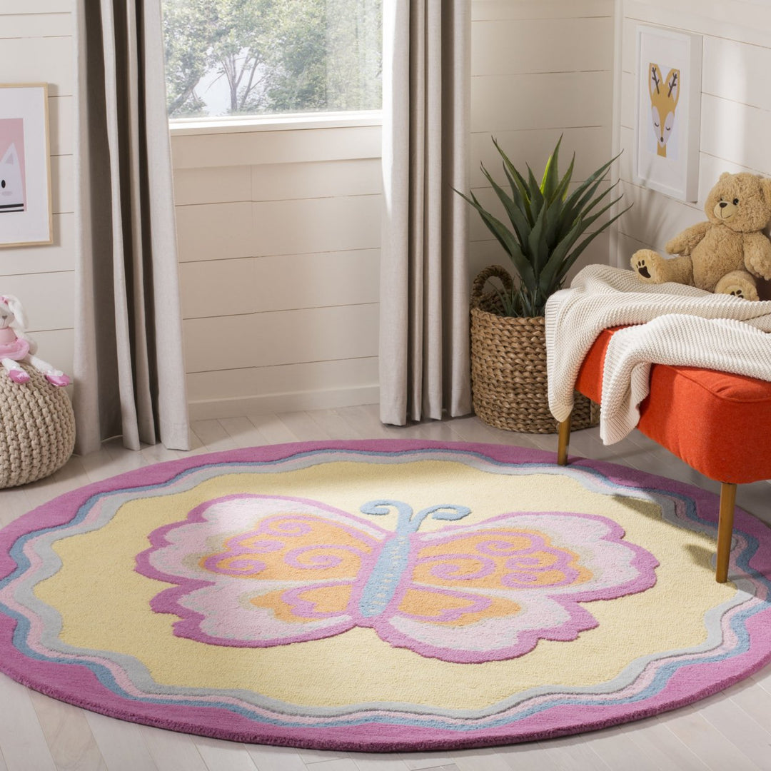 SAFAVIEH Kids Collection SFK394A Handmade Multi/Pink Rug Image 2