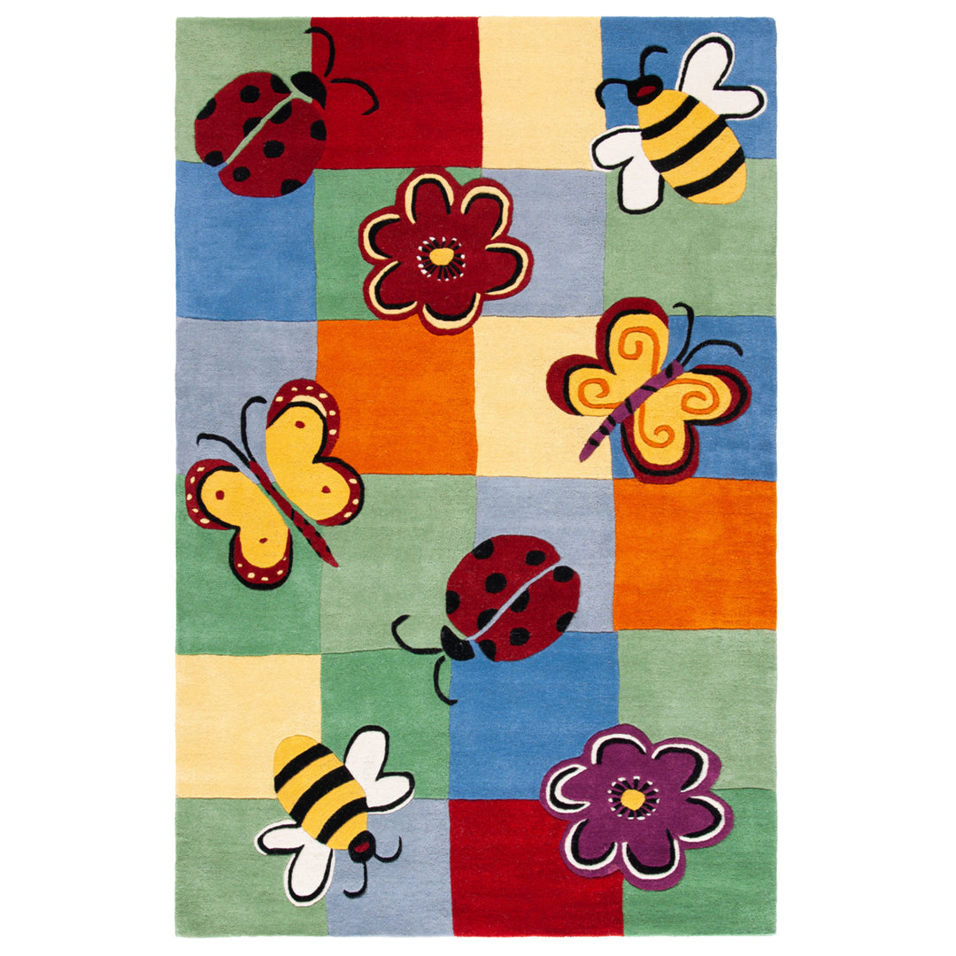 SAFAVIEH Kids Collection SFK753A Handmade Multi Rug Image 1