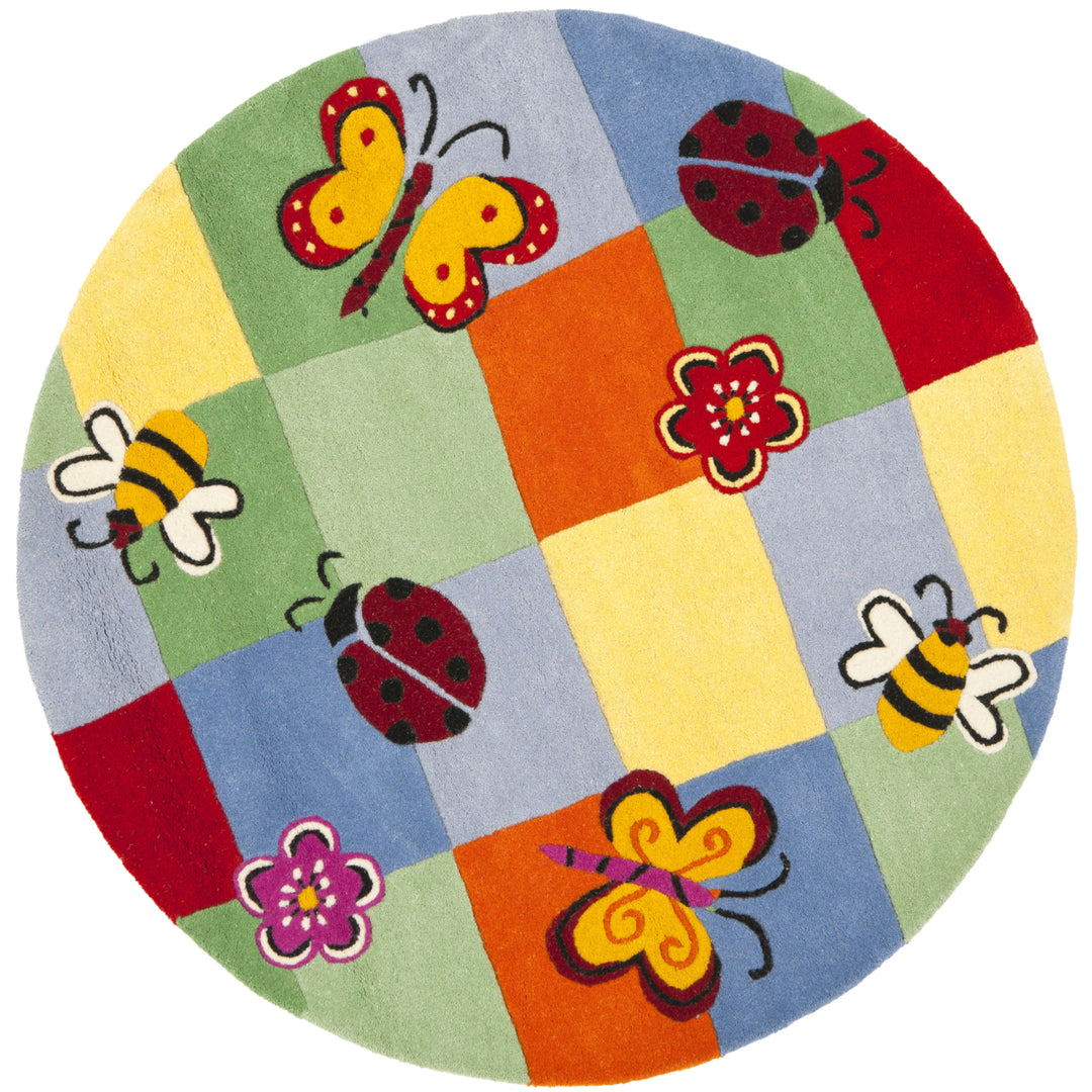 SAFAVIEH Kids Collection SFK753A Handmade Multi Rug Image 4