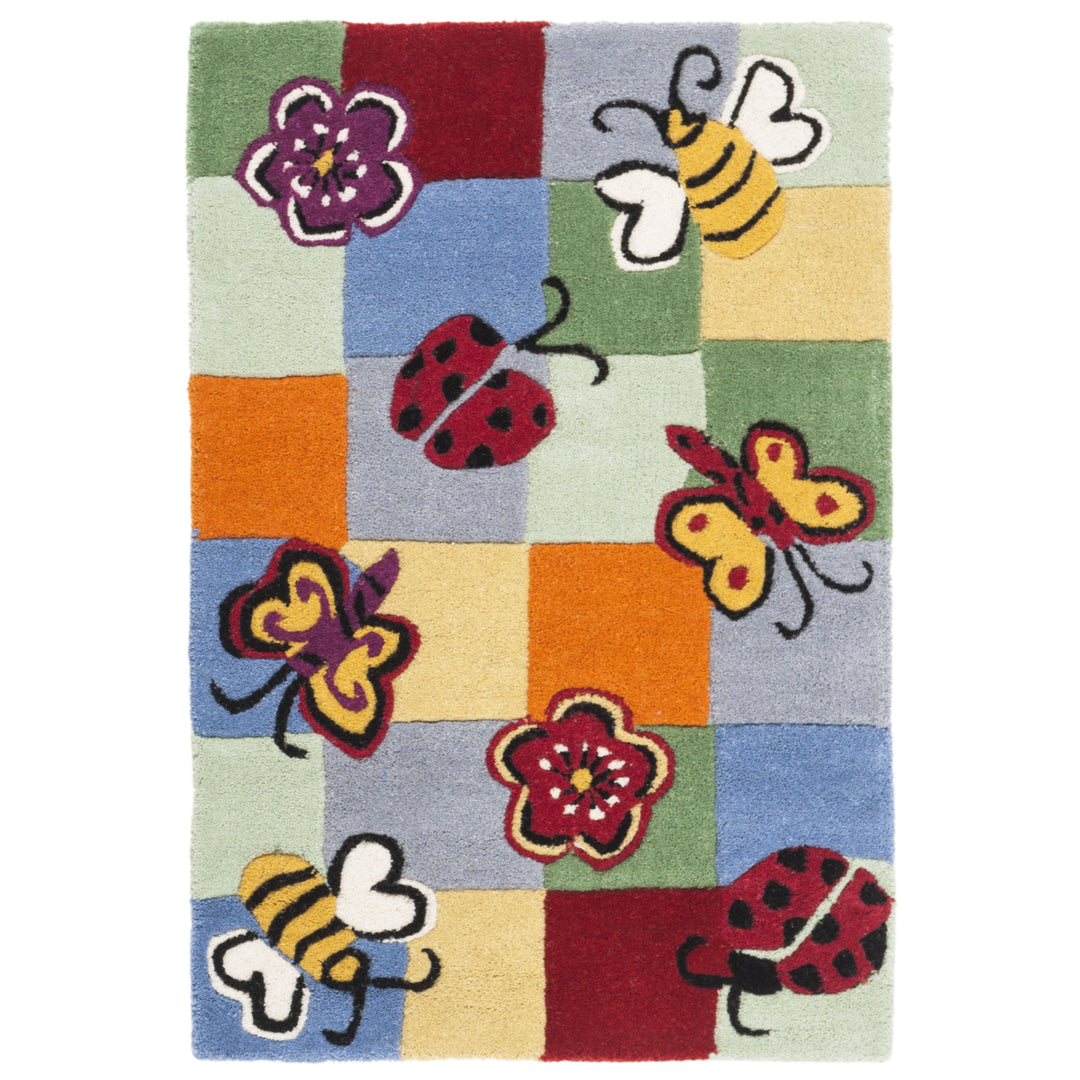 SAFAVIEH Kids Collection SFK753A Handmade Multi Rug Image 7