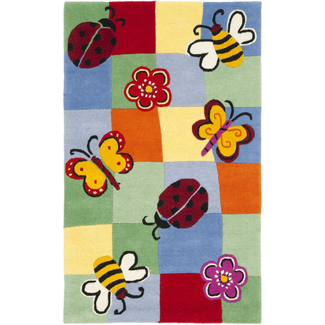 SAFAVIEH Kids Collection SFK753A Handmade Multi Rug Image 1