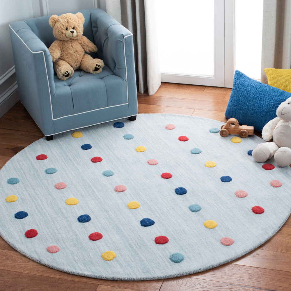 SAFAVIEH Kids Collection SFK803F Handmade Grey Rug Image 2