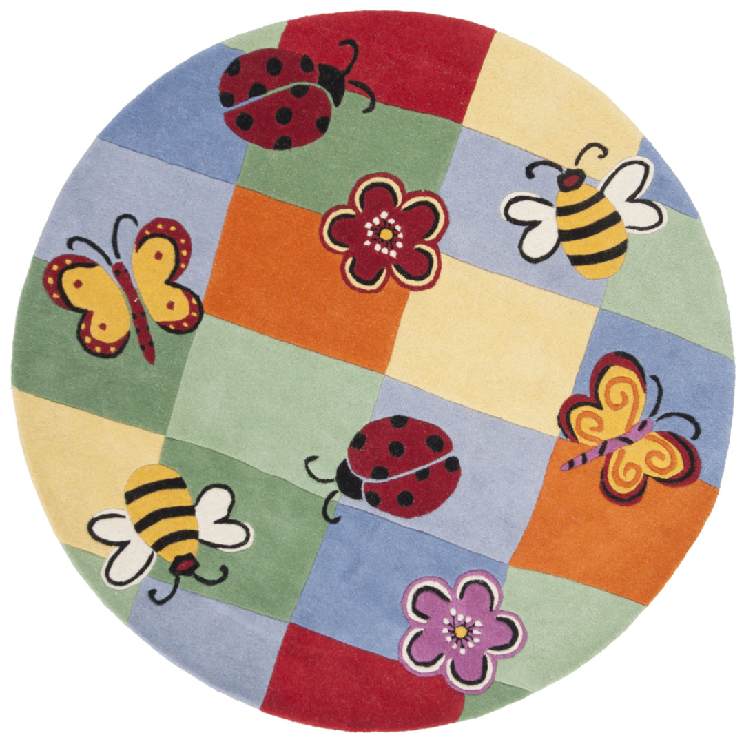 SAFAVIEH Kids Collection SFK753A Handmade Multi Rug Image 9