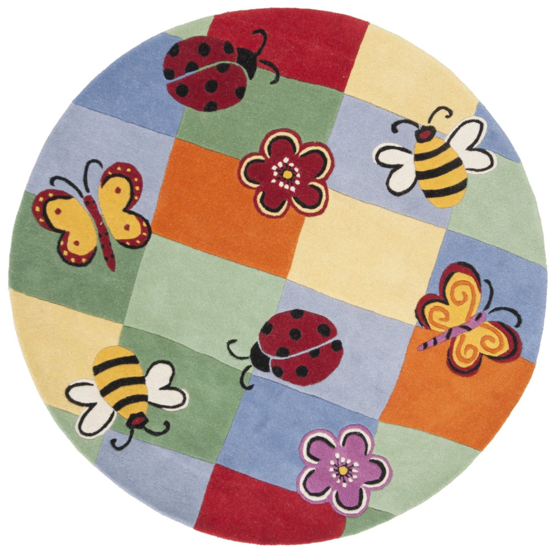 SAFAVIEH Kids Collection SFK753A Handmade Multi Rug Image 1