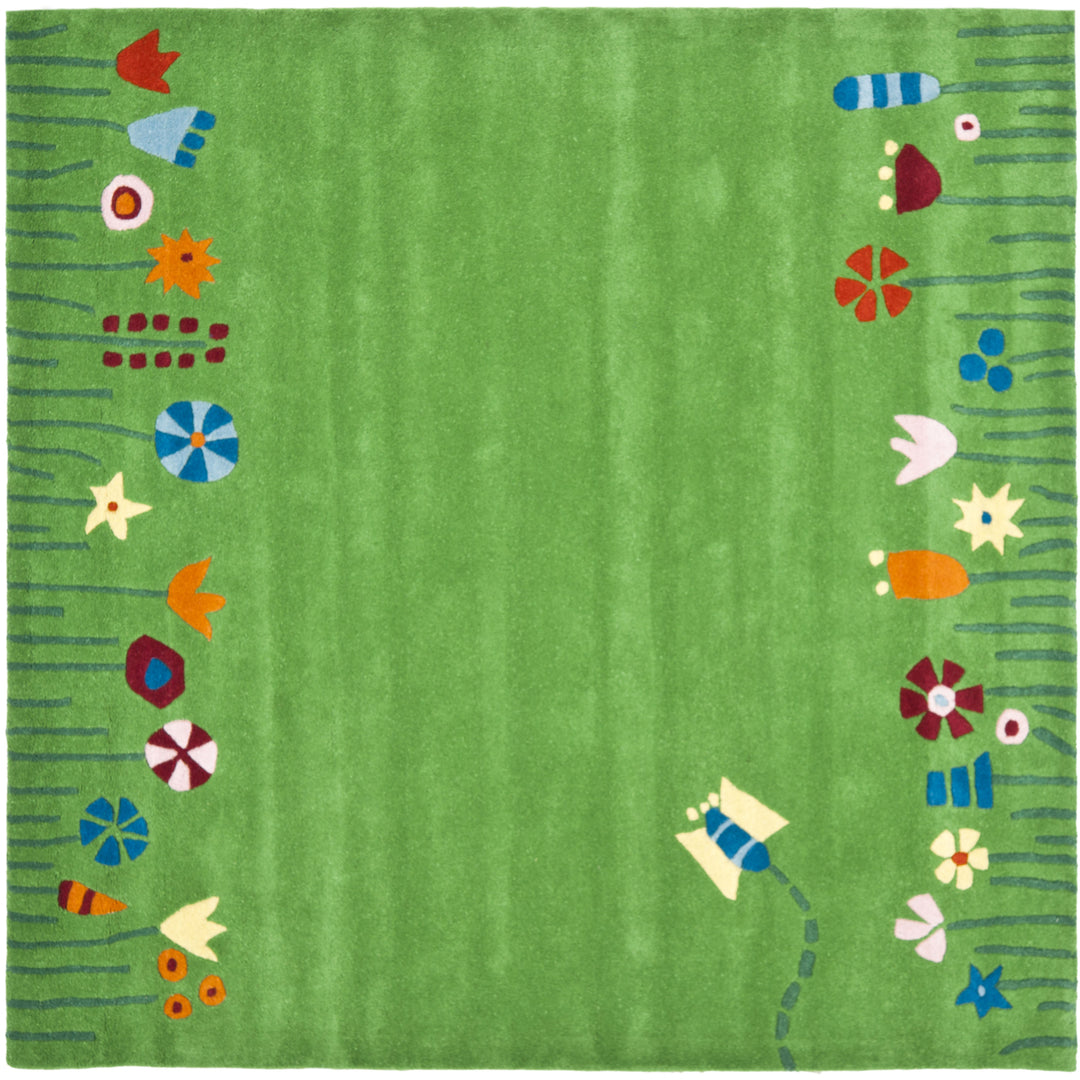 SAFAVIEH Kids SFK751A Handmade Green / Multi Rug Image 10