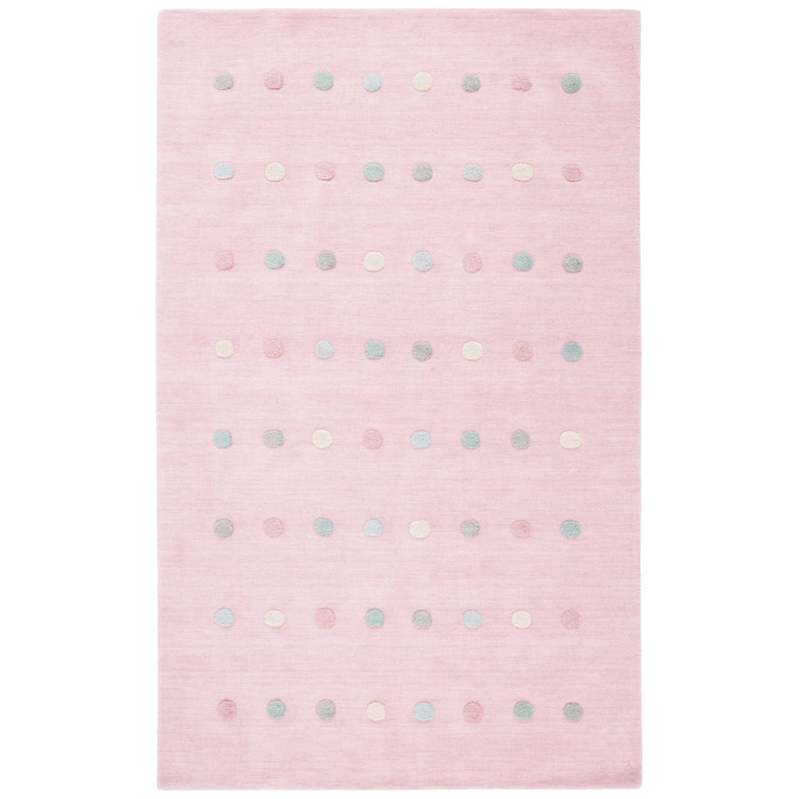 SAFAVIEH Kids Collection SFK803U Handmade Light Pink Rug Image 1