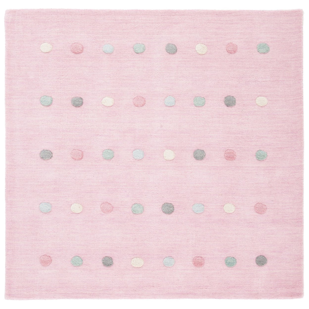 SAFAVIEH Kids Collection SFK803U Handmade Light Pink Rug Image 1