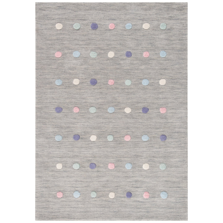 SAFAVIEH Kids Collection SFK803G Handmade Silver Rug Image 1