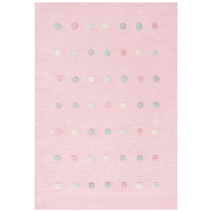 SAFAVIEH Kids Collection SFK803U Handmade Light Pink Rug Image 1