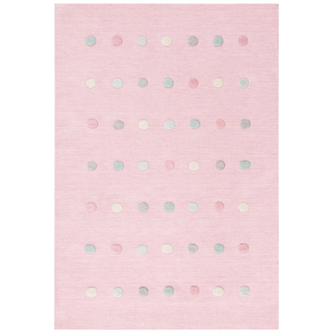 SAFAVIEH Kids Collection SFK803U Handmade Light Pink Rug Image 1