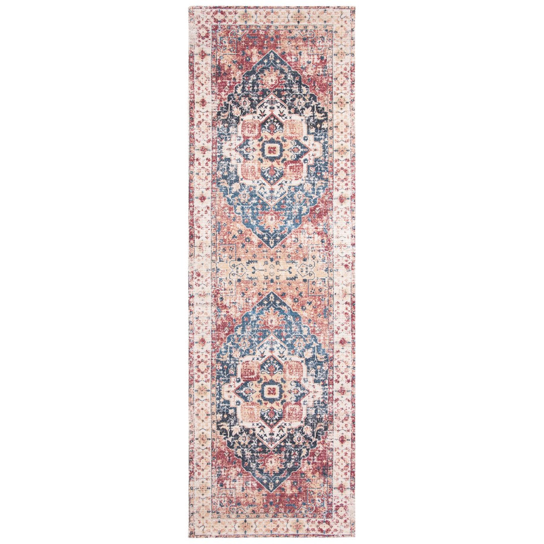 SAFAVIEH Saffron SFN389B Handmade Beige / Blue Rug Image 1