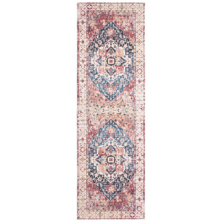 SAFAVIEH Saffron SFN389B Handmade Beige / Blue Rug Image 1