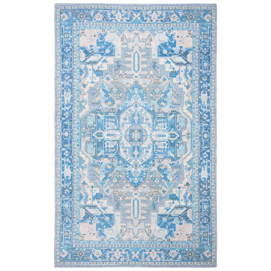 SAFAVIEH Saffron Collection SFN202N Navy / Ivory Rug Image 1