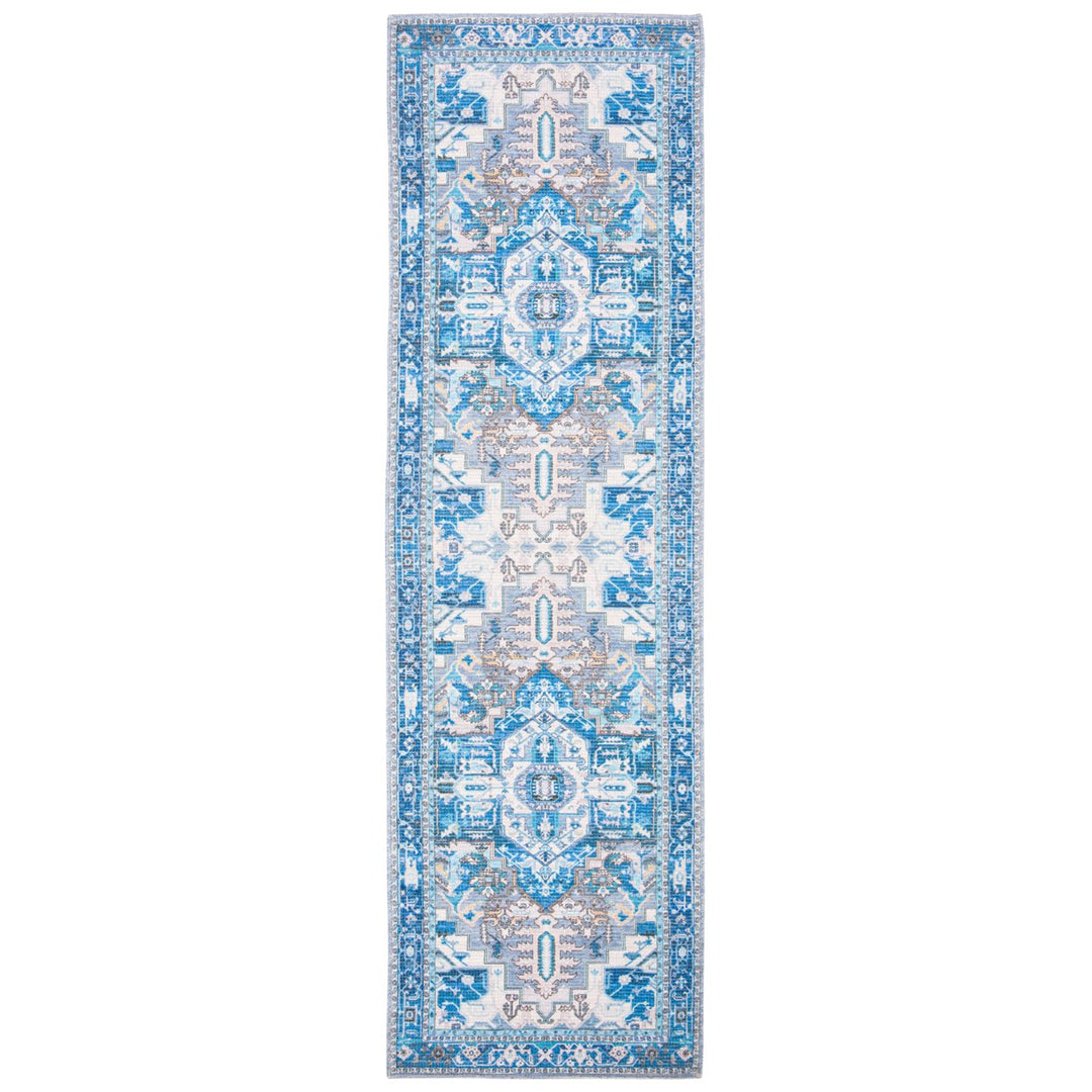 SAFAVIEH Saffron Collection SFN202N Navy / Ivory Rug Image 1