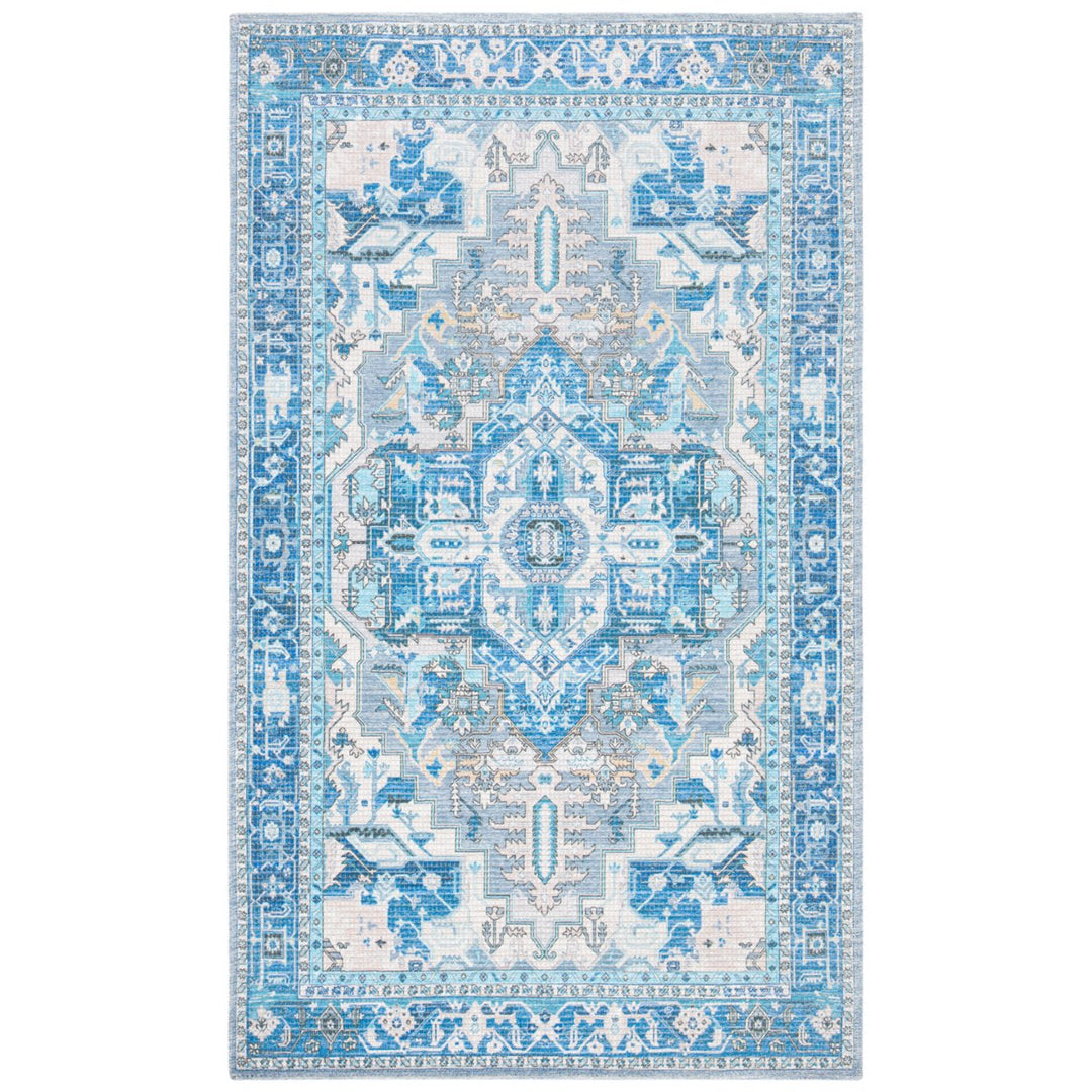 SAFAVIEH Saffron Collection SFN202N Navy / Ivory Rug Image 1