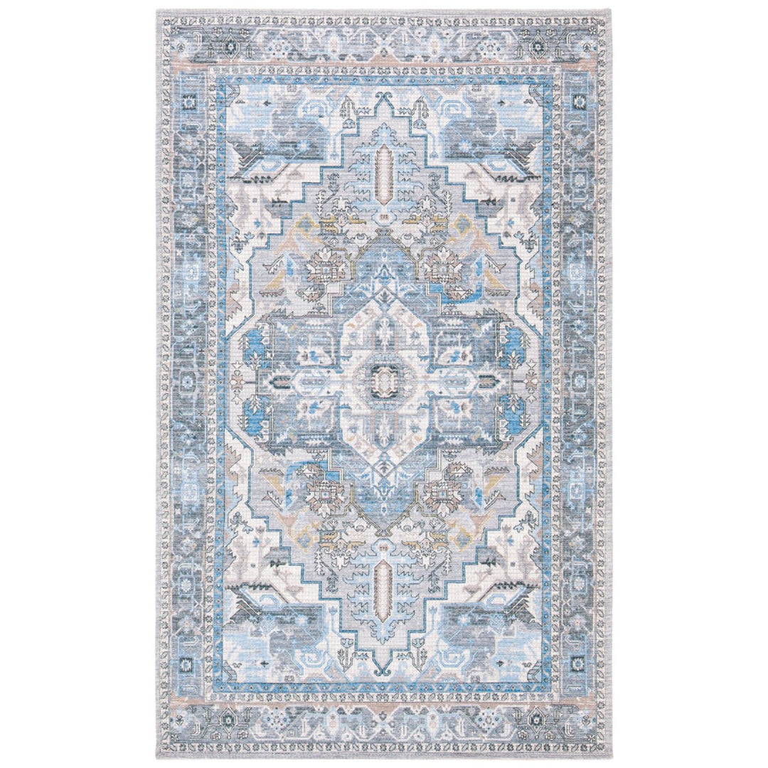 SAFAVIEH Saffron Collection SFN202F Grey / Ivory Rug Image 6