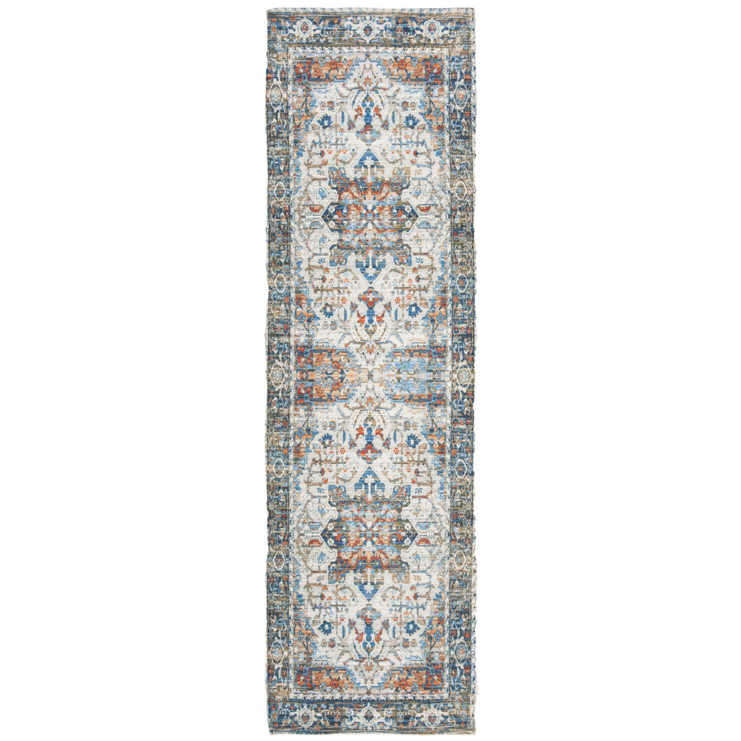 SAFAVIEH Saffron SFN543F Handmade Grey / Blue Rug Image 3