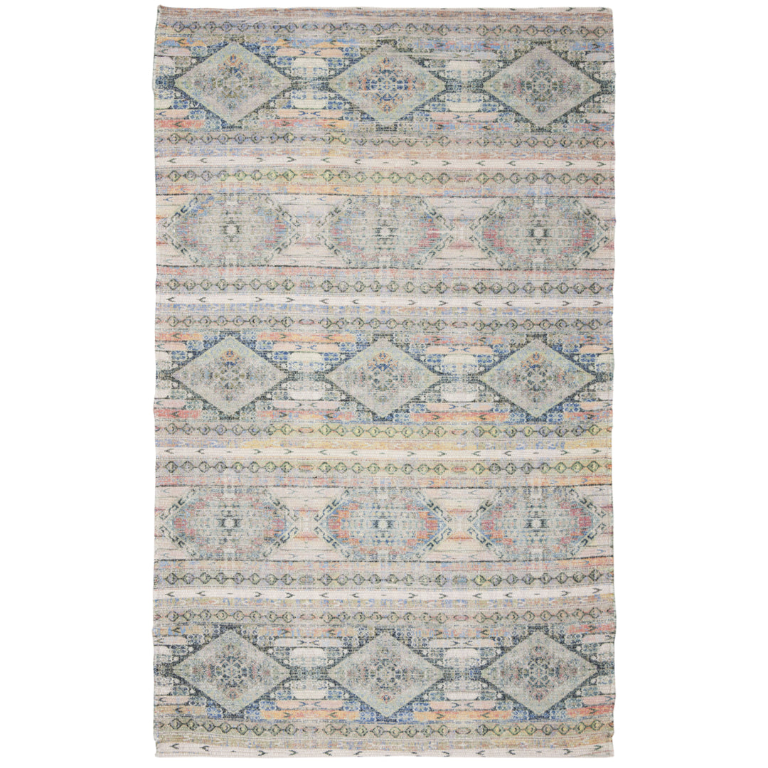 SAFAVIEH Saffron SFN567A Handmade Cream / Blue Rug Image 1