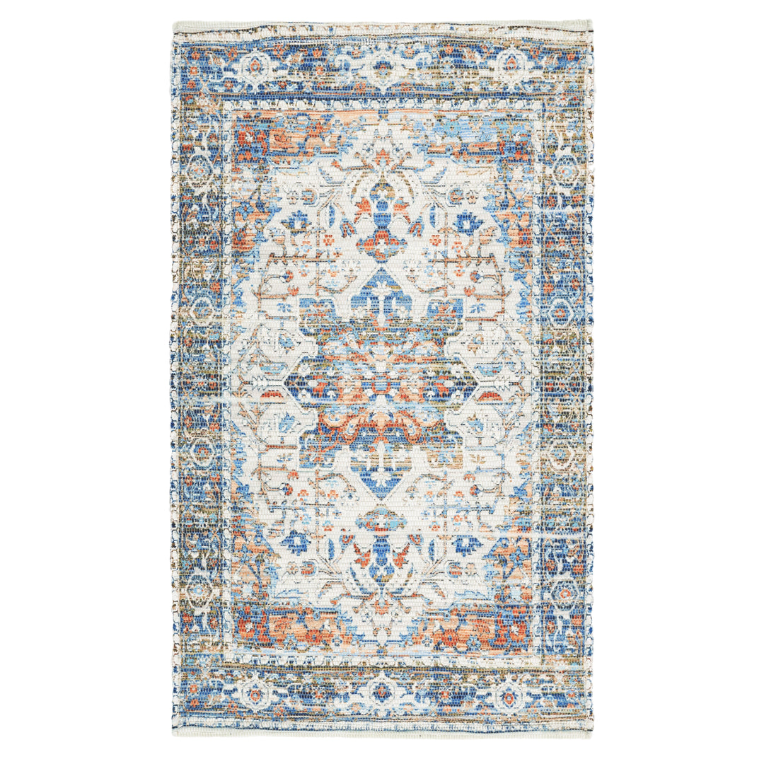 SAFAVIEH Saffron SFN543F Handmade Grey / Blue Rug Image 5