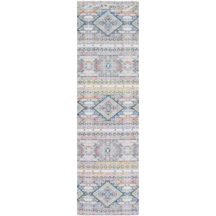 SAFAVIEH Saffron SFN567A Handmade Cream / Blue Rug Image 3