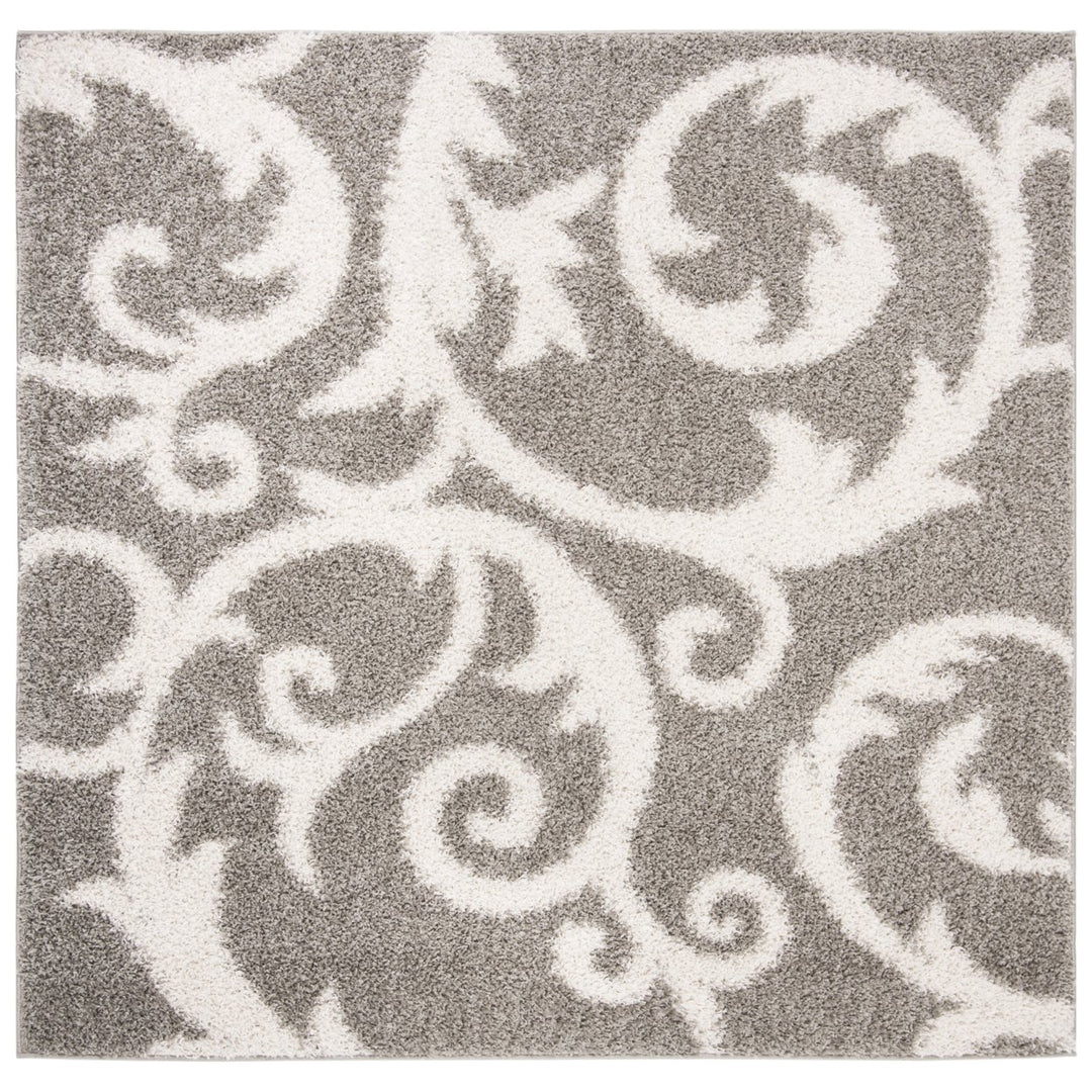 SAFAVIEH  York Shag Collection SG167C Light Grey Rug Image 3