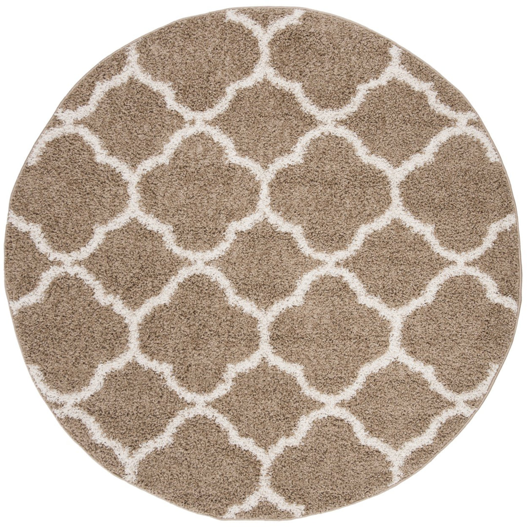 SAFAVIEH York Shag SG168A Dark Beige / Ivory Rug Image 1