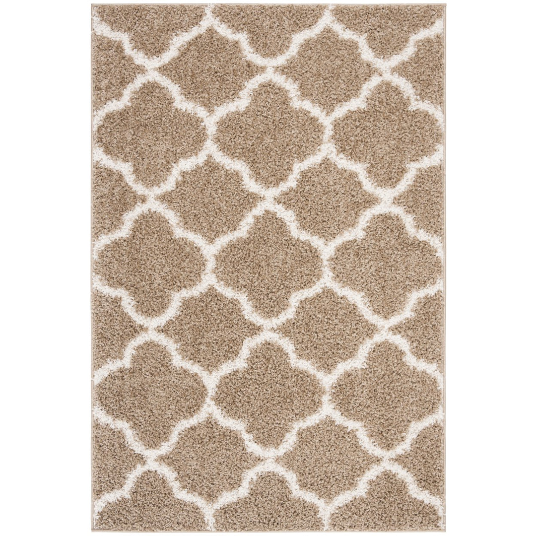 SAFAVIEH  York Shag SG168A Dark Beige / Ivory Rug Image 8