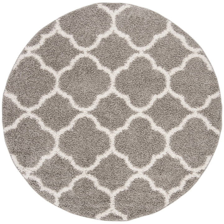 SAFAVIEH York Shag Collection SG168C Grey / Ivory Rug Image 1