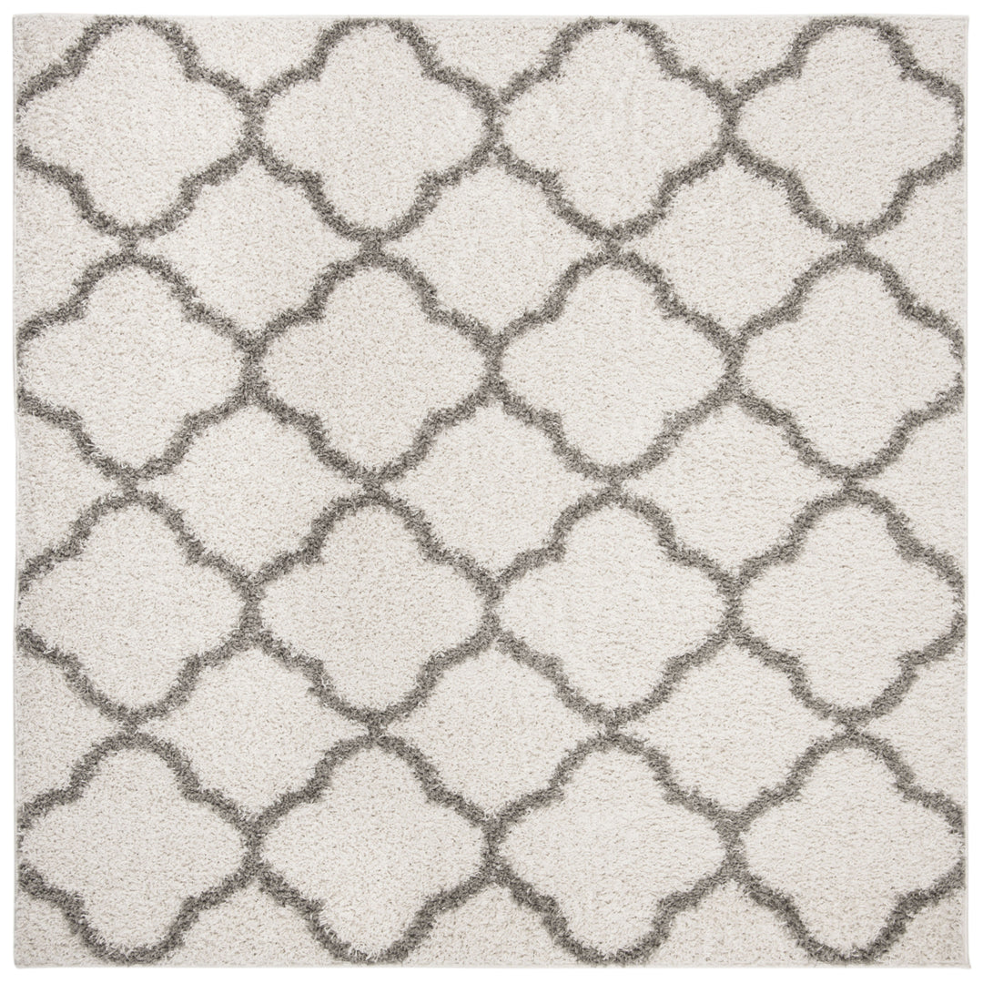 SAFAVIEH  York Shag Collection SG168B Ivory / Grey Rug Image 4