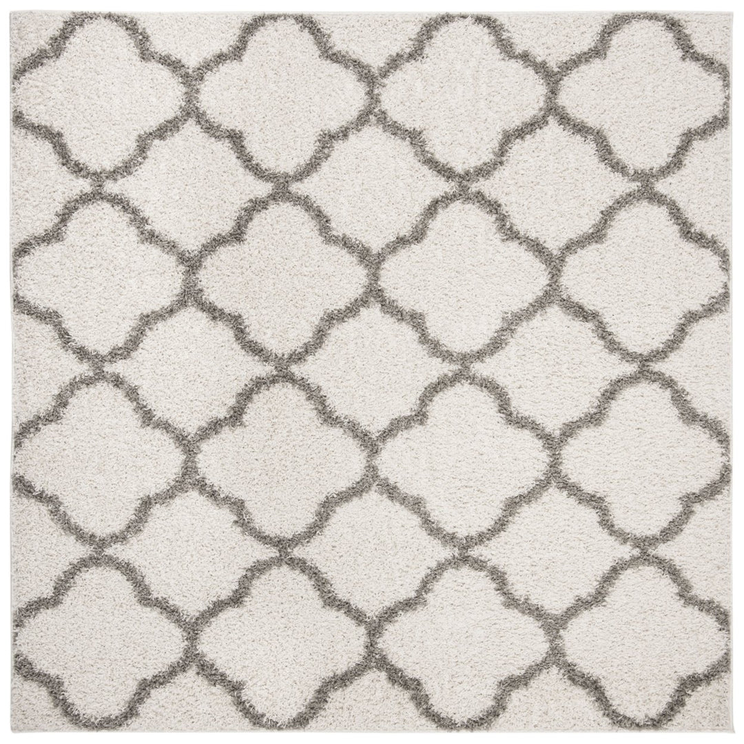 SAFAVIEH York Shag Collection SG168B Ivory / Grey Rug Image 1