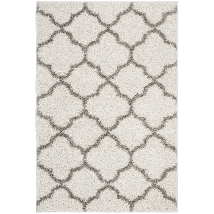 SAFAVIEH York Shag Collection SG168B Ivory / Grey Rug Image 1