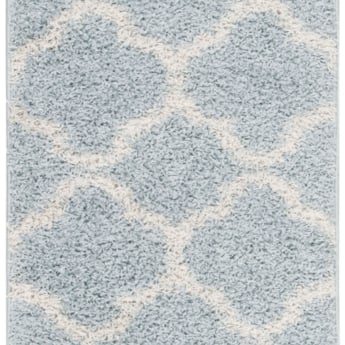 SAFAVIEH  York Shag Collection SG168D Blue / Ivory Rug Image 2