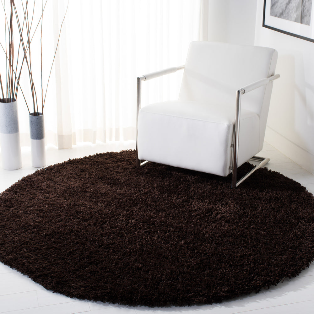 SAFAVIEH Classic Shag SG240E Handmade Chocolate Rug Image 2