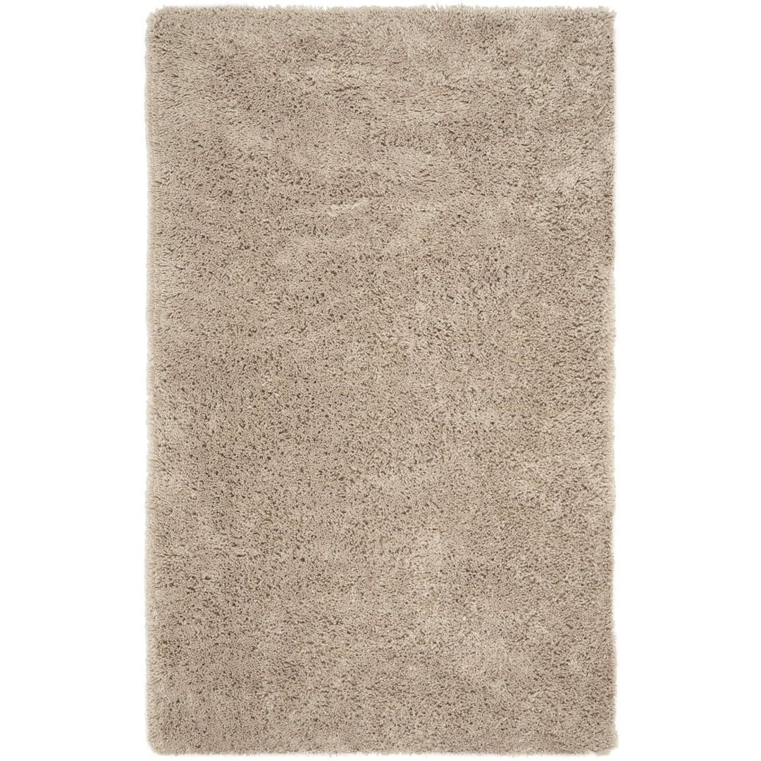 SAFAVIEH Classic Shag SG240D Handmade Taupe Rug Image 1