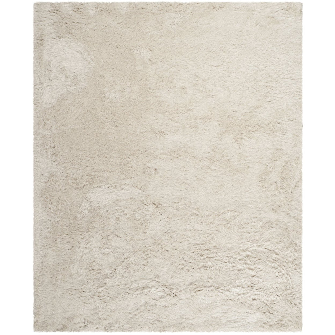 SAFAVIEH Venice Shag Collection SG256P Handmade Pearl Rug Image 2