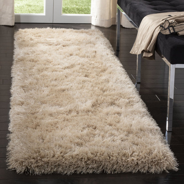 SAFAVIEH Venice Shag SG256C Handmade Champagne Rug Image 11