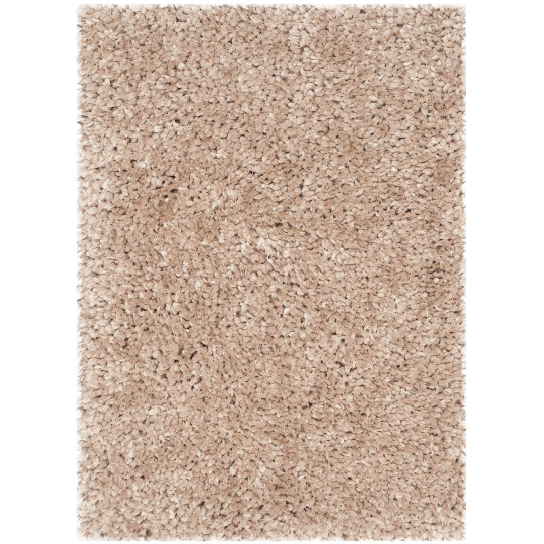 SAFAVIEH Popcorn Shag SG267B Handmade Beige Rug Image 1