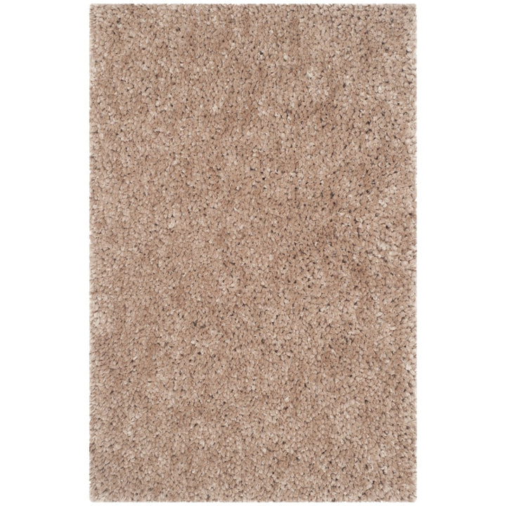 SAFAVIEH Popcorn Shag SG267B Handmade Beige Rug Image 3