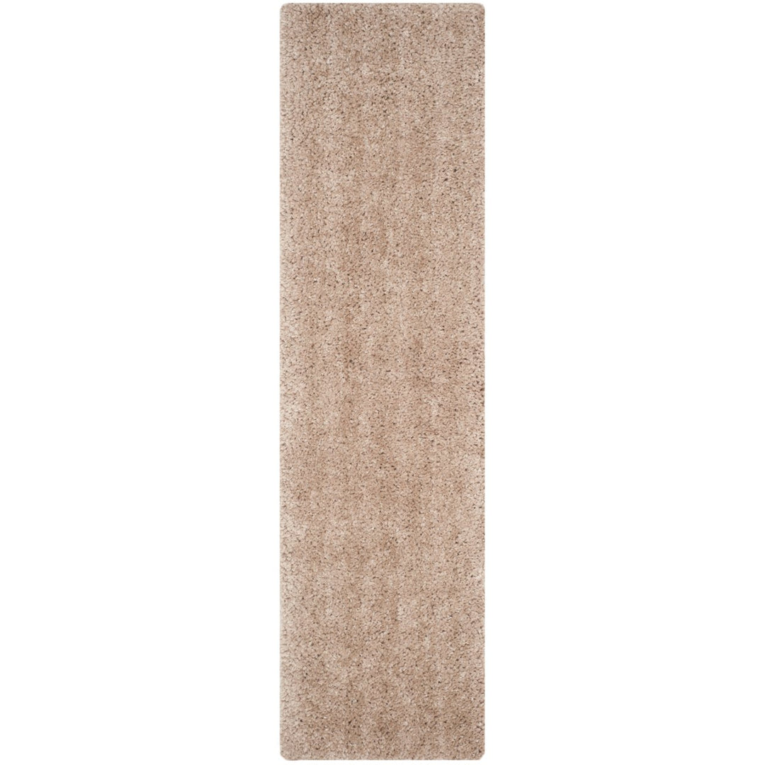 SAFAVIEH Popcorn Shag SG267B Handmade Beige Rug Image 1