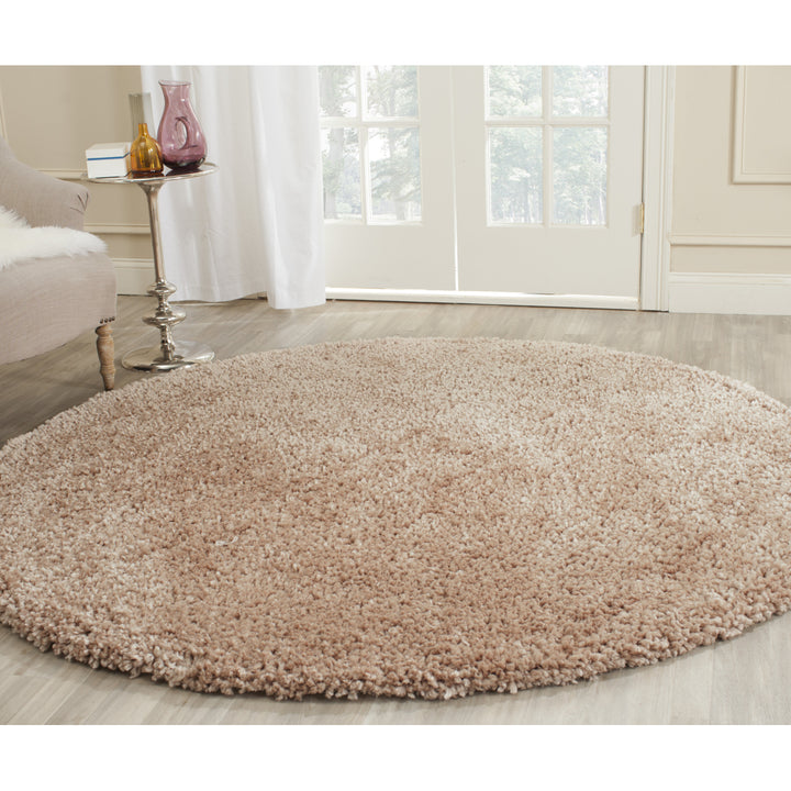 SAFAVIEH Popcorn Shag SG267B Handmade Beige Rug Image 11