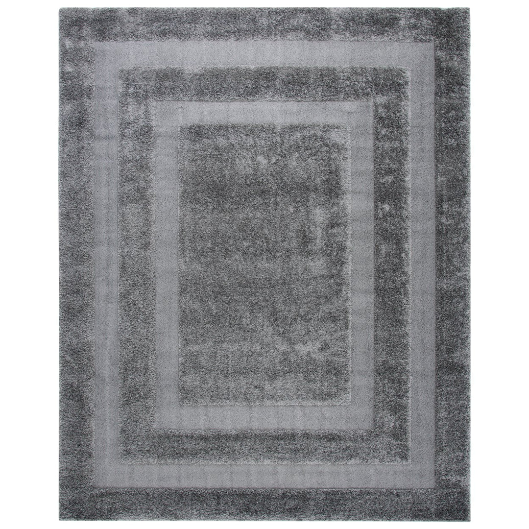 SAFAVIEH Shadow Box Shag SG454-8080 Grey / Grey Rug Image 1